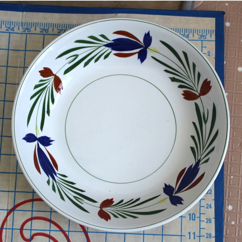 Chase Import Ideal Ironstone China Hand Painted Floral 9 Inch Serving Bowl Japan